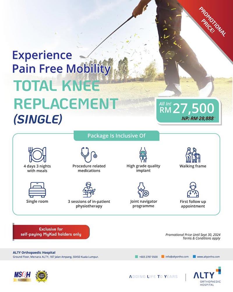 Total Knee Replacement Promo Package Single